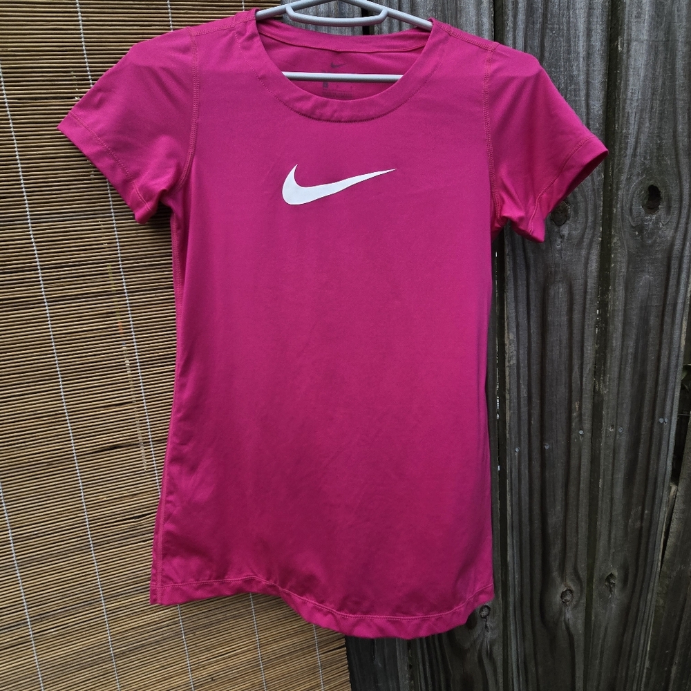 Nike Pink Dry Fit Youth L Tee Shirt